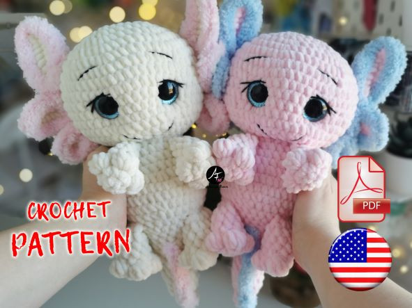 Crochet pattern Axolotl