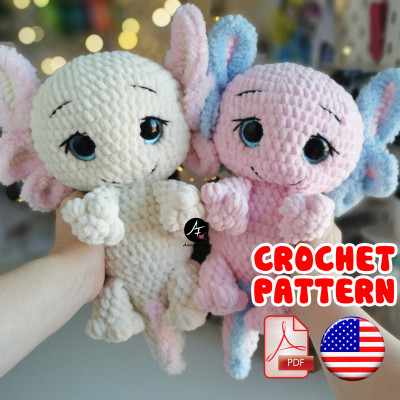 Crochet pattern Axolotl