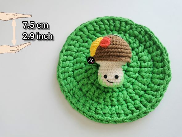 Mushroom keychain (fly agaric, charterelle, boletus) 