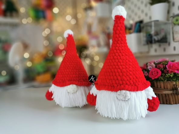 Crochet plush Christmas gnome