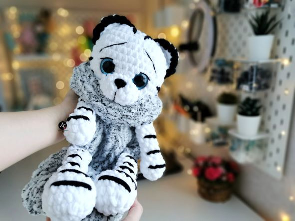 Pajamas bag White Tiger toy