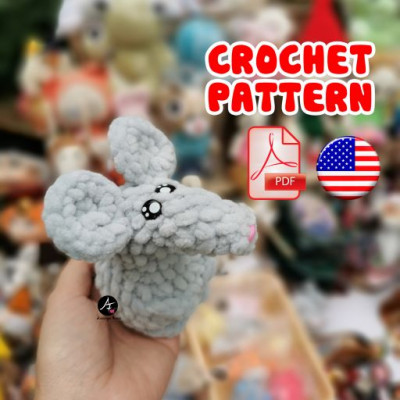 Crochet pattern mini rat