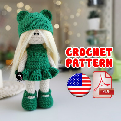 Crochet Pattern Doll Sasha