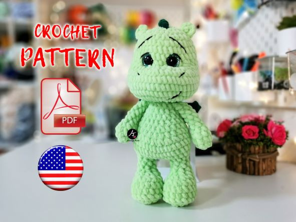 Crochet pattern Dragon