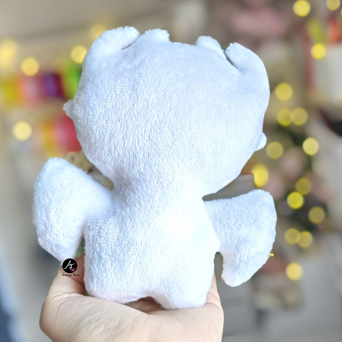 Stuffed Dragon plush toy (Black and White)