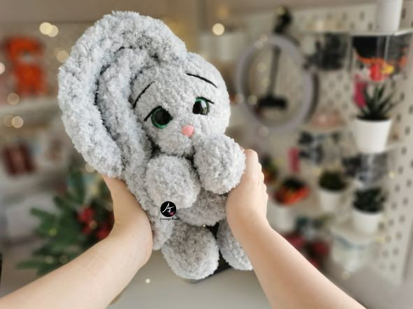Bunny fluffy from the series Big-eyed animals (crochet toy) Bunny fluffy from the series Big-eyed animals (crochet toy)