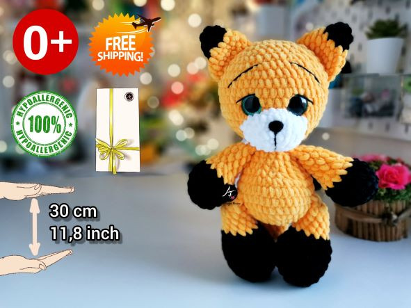 Fox from the series Big-eyed animals (crochet toy) Fox from the series Big-eyed animals (crochet toy)