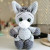 Donkey from the series Big-eyed animals (crochet toy)