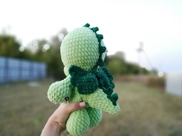 Dragon from the series Big-eyed animals (crochet toy) Dragon from the series Big-eyed animals (crochet toy)