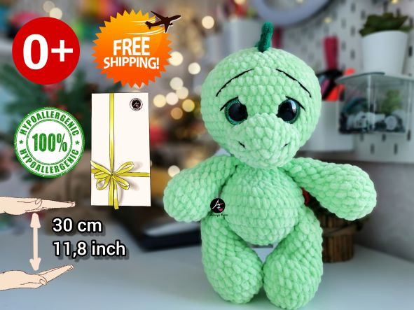 Dragon from the series Big-eyed animals (crochet toy)