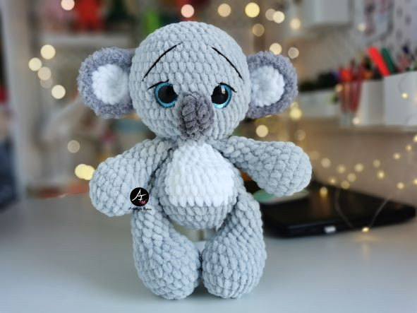 Koala from the series Big-eyed animals (crochet toy)