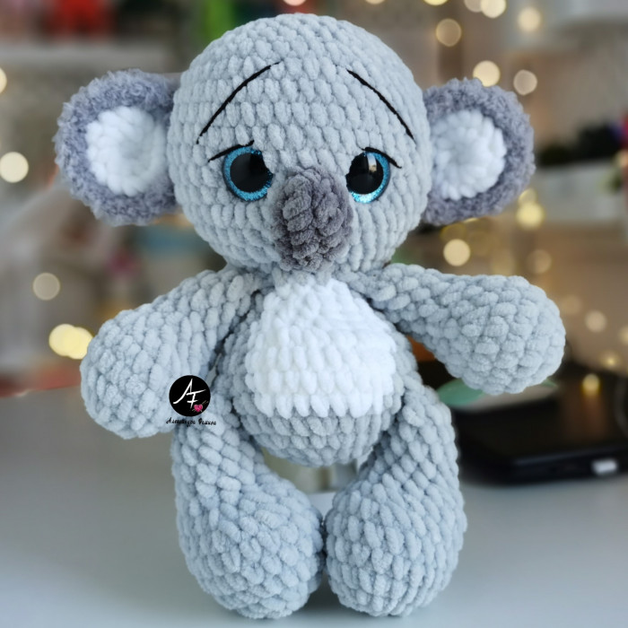 Koala from the series Big-eyed animals (crochet toy)