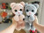 Cat from the series Big-eyed animals (crochet toy)