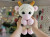 Cow from the series Big-eyed animals (crochet toy)