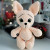 Fennec fox from the series Big-eyed animals (crochet toy)